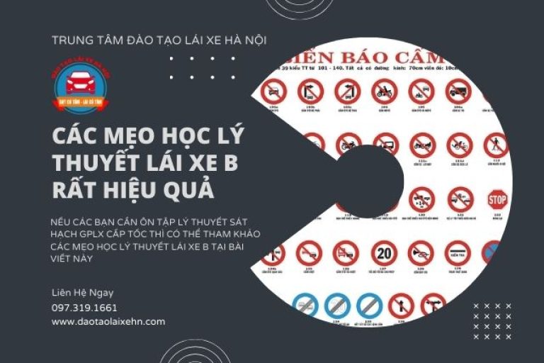 Các Mẹo Học Lý Thuyết Lái Xe B Rất Hiệu Quả