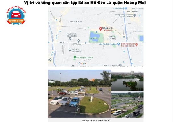 Sân tập lái xe hồ Đền Lừ - Quận Hoàng Mai
