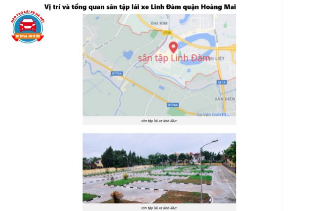Sân Tập Lái Xe Hồ Linh Đàm - Quận Hoàng Mai
