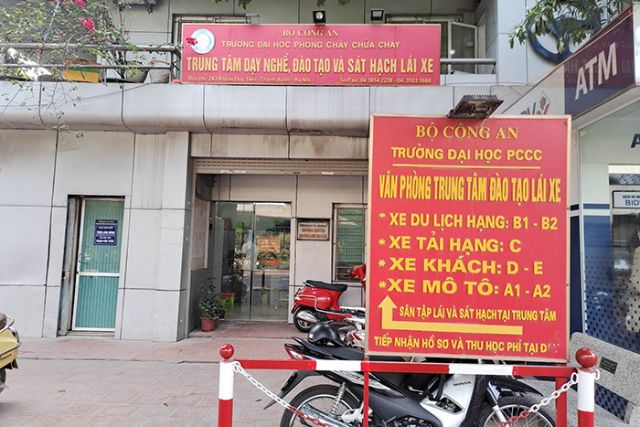 Trung Tâm dạy lái xe của trường PCCC