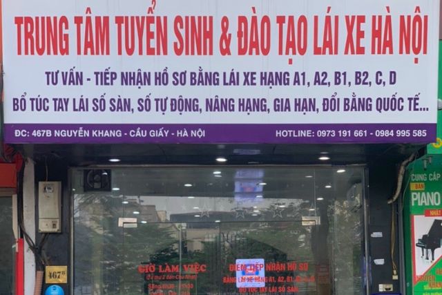Trung Tâm Đào Tạo Lái Xe Hà Nội 467B Nguyễn Khang đã đào tạo hàng nghìn học viên có được GPLX