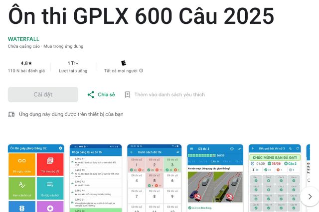 Có rất nhiều app hỗ trợ học lý thuyết lái xe hạng B