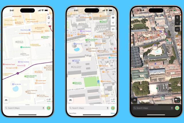 Các ứng dụng bản đồ như Apple Maps, Google Maps đều hỗ trợ chỉ đường trực tuyến