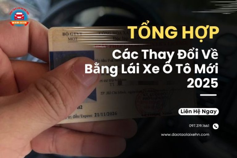 Các Thay Đổi Về Bằng Lái Xe Ô Tô Mới 2025