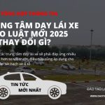 Trung Tâm Dạy Lái Xe Theo Luật Mới 2025 Có Thay Đổi Gì?