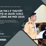 Phần Thi Lý Thuyết Mô Tô A1 Dưới 125cc Bộ Công An Mới 2025
